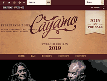 Tablet Screenshot of cayamo.com